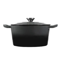  4L Enamel Dutch Oven Pot in Black Colour