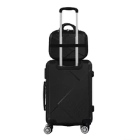  2pcs 20"Travel Luggage Set Black