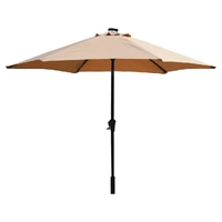 Centra 2.7M LED Outdoor Umbrella Base Stand Khaki
