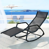 Sun Lounge Rocking Chair Outdoor Lounger Patio Furniture Pool Garden