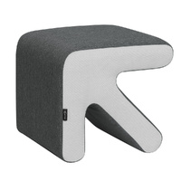 Artiss Ottoman Foot Stool Arrow Linen Grey