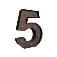 LED Metal Number Lights Free Standing