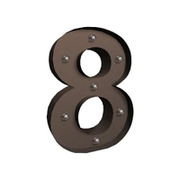LED Metal Number Lights Free Standing