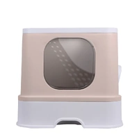  Cat Litter Box Fully Enclosed Kitty Coffee