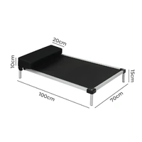 Pet Trampoline Aluminium Frame XL Black X-Large