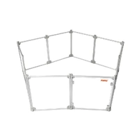  Pet Playpen Transparent Acrylic Clear Folding Dog Fence Kennel 10 Panel