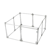  Pet Playpen Transparent Acrylic Clear Folding Dog Fence Kennel 8 Panel