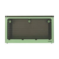 Storage Box Plastic Stackable Container L Green Large