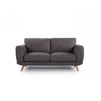 Alaska Sofa Fabric 2 Seater Brown