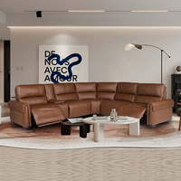 Havana Sofa Leather with Brown Color