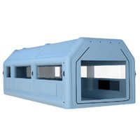 Inflatable Spray Booth 10X5M Car Paint Tent Filter System 2 Blowers