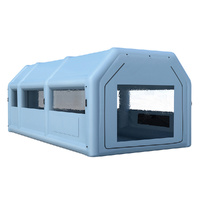 Inflatable Spray Booth 8.5X4.8M Car Paint Tent Filter System 2 Blowers