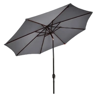 Mountview Outdoor Patio Aluminum Tiltable Charcoal