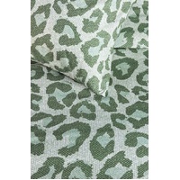 Fabrice Cotton Percale Green Quilt Cover Sets by Bedding House King