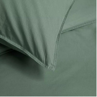 Organic Cotton Basic Green Quilt Cover Sets by Bedding House Super King