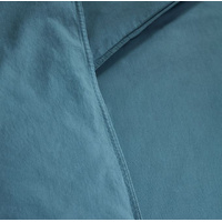 Organic Cotton Basic Blue Grey Quilt Cover Sets by Bedding House King