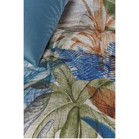 Isla Cotton Sateen Blue Quilt Cover Sets by Bedding House King