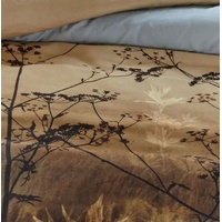 Brown Cotton Sateen Brown Quilt Cover Sets by Bedding House King
