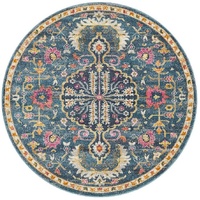 Babylon 209 Navy Round by Rug Culture-200X200CM - ROUND