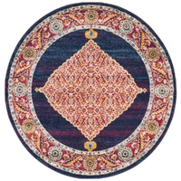Century 966 Royal Blue Round by Rug Culture - 240 x 240 cm - ROUND