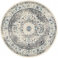 Evoke 251 White Round by Rug Culture -240X240CM - ROUND