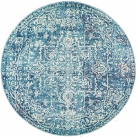 Evoke 253 Blue Round by Rug Culture -150X150CM - ROUND