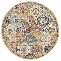 Museum 861 Rust Round by Rug Culture-200X200CM - ROUND