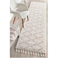 Saffron 11 Pink Runner by Rug Culture - 400X80CM - RUNNER