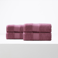 Brentwood 650 GSM Low Twist 4 Pack Rosebud Bath Sheet by Renee Taylor
