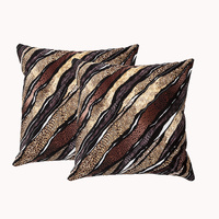 Skin Twin Pack Poly Velvet Printed Cushion by Renee Taylor