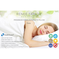 Australian Made Down Alternate Standard Pillow by Renee Taylor Firm