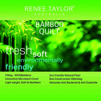 400 GSM Natural Bamboo Quilt by Renee Taylor Queen