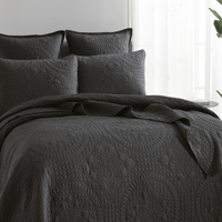 Asher Jacquard Coverlet Grey Set by Renee Taylor Queen/King