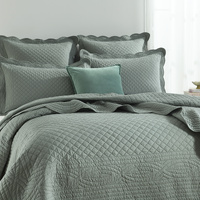 Scallop Jacquard Juniper Coverlet Set by Renee Taylor Super King