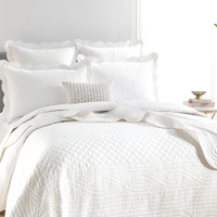 Scallop Jacquard Pearl Coverlet Set by Renee Taylor Single/Double