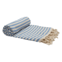 PORTSEA TURKISH COTTON TOWEL - SKY BLUE