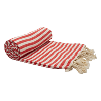 PORTSEA TURKISH COTTON TOWEL - CHERRY