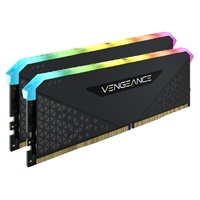 CORSAIR Vengeance RGB RS 32GB 2x16GB DDR4 3200MHz C16 16-20-20-38 Black Heatspreader Desktop Gaming Memory
