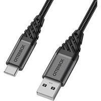 OTTERBOX USB-A To USB-C 1 Meter -Dark Ash Black  78-52664  - Premium - Rugged, tough and built to outlast