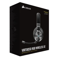 Corsair Virtuoso Wireless RGB SE Gunmetal 7.1 Headset. High Fidelity Ultra Comfort, supports USB and 3.5mm Gaming Headset