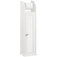 Wooden Bathroom Storage Cabinet, White 