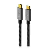 mbeat Tough Link 1.8m USB 3.2 Gen2 USB-C Cable - Space Grey