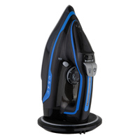 Cordless Steam Iron w/ Ceramic Soleplate, 360 degree Charging Base, Self-Cleaning