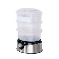 3 Tier Food Steamer with Stainless Steel Base