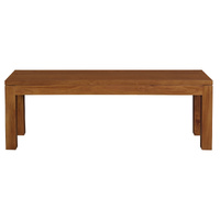 Tilda Solid Mahogany Timber Bench (Light Pecan)