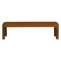 Large Tilda Solid Mahogany Bench (Light Pecan)