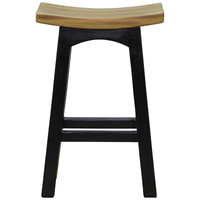 Tokyo Timber Kitchen Counter Stool (Black Caramel)