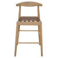 Elliot Leather Kitchen Counter Stool (Natural)