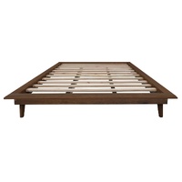 Gatsby Queen Size Platform Bed Base (Walnut)