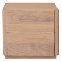 Gatsby 2-Drawer Bedside Table (Natural)